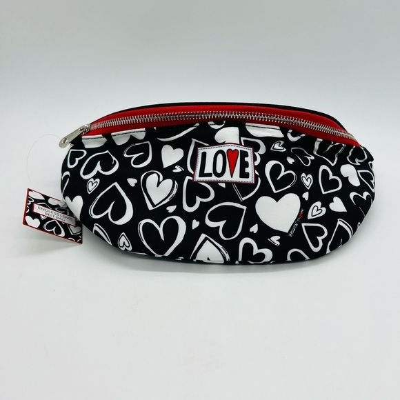 BRIGHTON ENDLESSLY LOVE BELT BAG/FANNY PACK WITH HEART PATTERN NWT - Picture 1 of 8